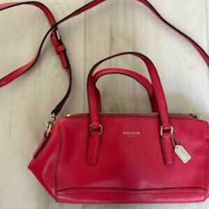 Legacy Coach Saffiano Leather Mini Satchel Bag